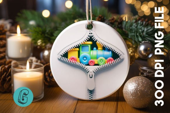 A Designer's Review: Unzipped Christmas Ornament Graphics