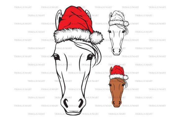 A Festive Horse Graphic for Small Business Charm