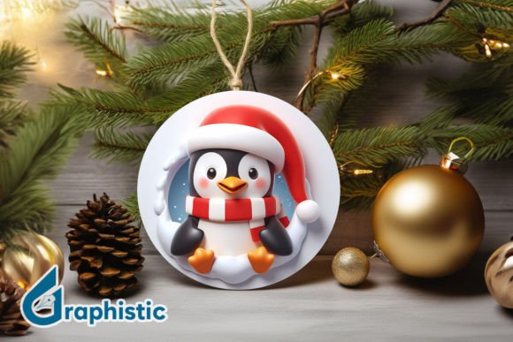 A Festive Penguin Graphic for Marketing Magic