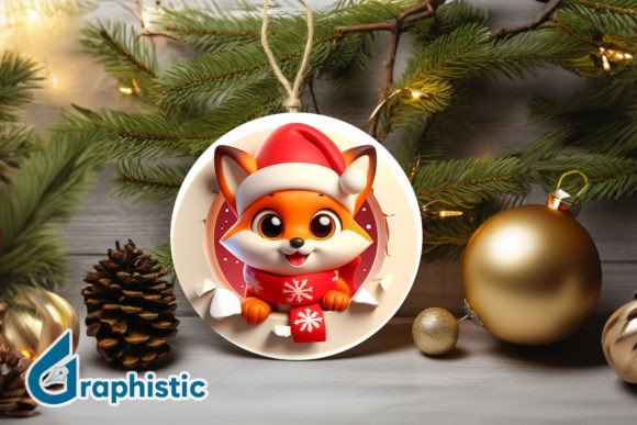 A Fox Graphics Illustration for Festive Design Projects