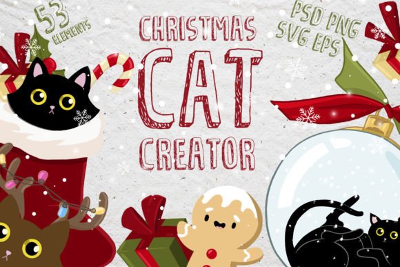A Graphic Designer’s Review: Christmas Cat Creator Vector for Local Branding