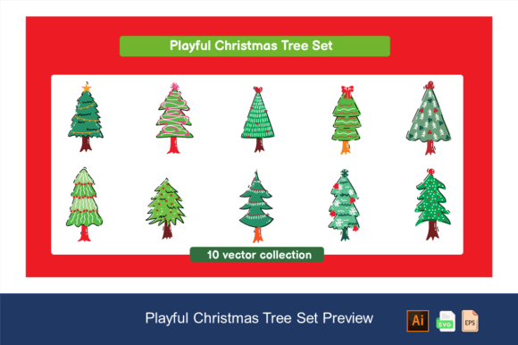 A Playful Graphics Set for Whimsical Christmas Illustrations