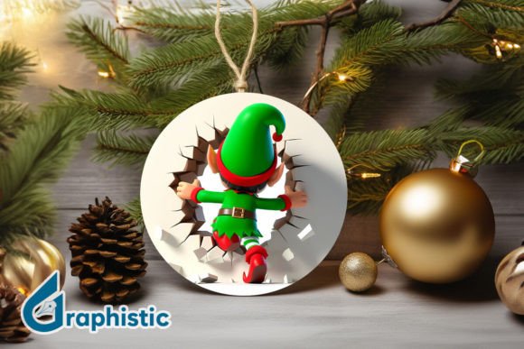 A Review of the Cute 3D Elf Ornament Graphic