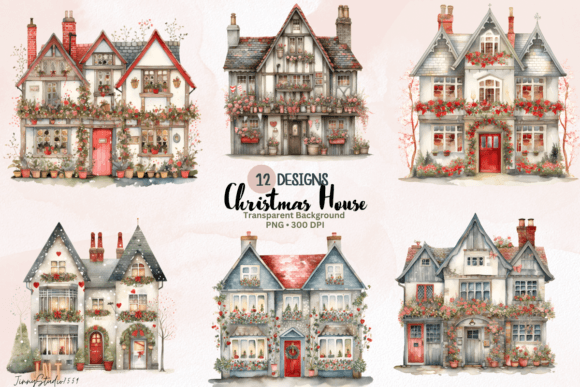 An Honest Review of Watercolor Christmas House Graphics