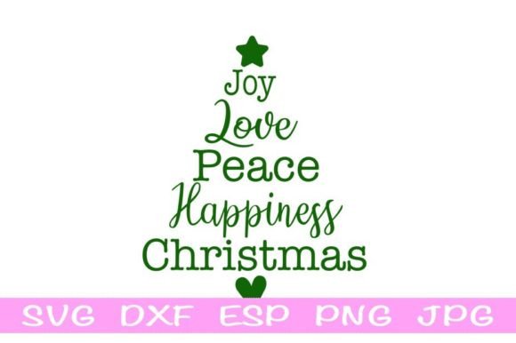 Christmas Word Tree Graphics for Festive Branding