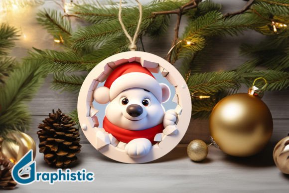 Crafting with a 3D Polar Bear Ornament Graphic