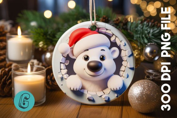 Crafting with a Cozy Polar Bear Ornament Graphic