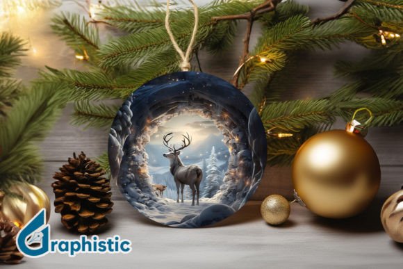 Reindeer Christmas Ornament PNG: A Designer's Asset Review