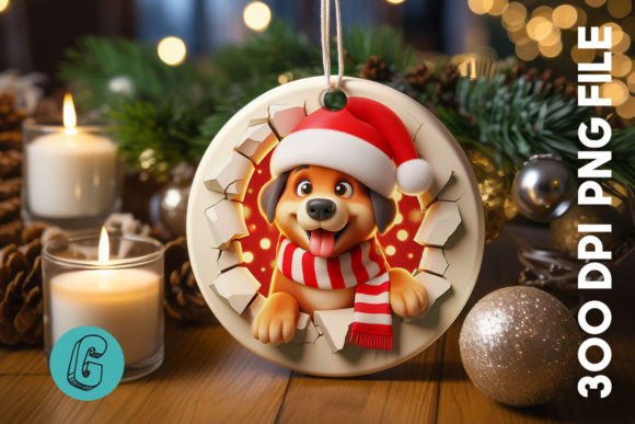 Reviewing the Cute Dog Christmas Ornament Graphics