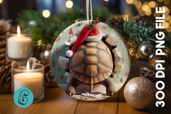 Turtle Christmas Ornament PNG: A Graphics Asset Review