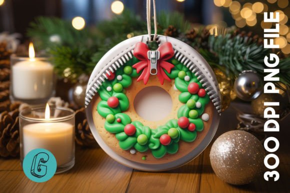 Unzipped Christmas Ornament PNG: A Festive Graphic Asset